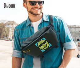 Handbag Divoom Sling Bag Adaptable Pixel Art Fashion Design Outdoor Sports Watertight For Bikes Walking Outside Activity Large Spa7997971