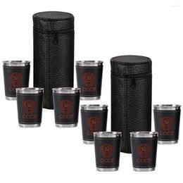 Mugs 2 Sets Camping Accessory Multi-function Cup S Glass Outdoor Picnic Party Steel Cupss Hiking Convenient Water