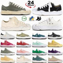 Maison Shoes Yasuhiro sneakers Mihara blakey MMY OG sneaker Sole Canvas Low Black Pink Light Blue White Purple Over Dye Navy men women aHCZ#