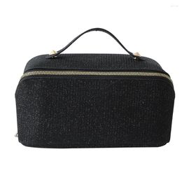 Cosmetic Bags PU Toiletry Bag Multifunctional Rhinestone Organiser Large Capacity With Zipper Portable For Holiday Gifts