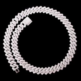 Fashion Jewellery Hip Hop 6Mm 7Mm 8Mm Miami Hand Made Curb Cuban Link Chain Sterling Sier Necklace