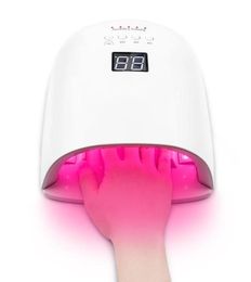 Nail Dryers 86W Sun Uv Led Lamp Portable Cordless And Rechargeable Large Capacity Battery Red Light Lamps For Gel Fast Dryer7203757