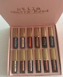 Eye For Elegance Set Starry-Eyed Liquid Eyeshadow Vault Travel Makeup Glow Set Eye Cosmetics For Girls 12 Colors Palette3374900