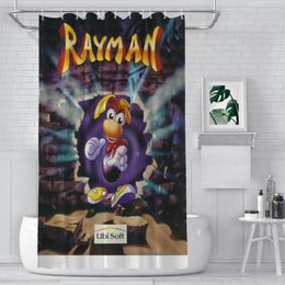 Shower Curtains Modern Printing Rayman-Legends-Adventures-Game Curtain Landscape Bath With Hooks For Bathroom Waterproof Scenery