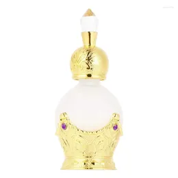 Storage Bottles Crystal Empty Perfume Bottle Decorative Jewelled Fancy Glass Refillable Retro Style For Essential