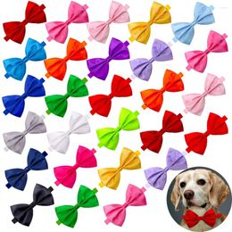 Dog Apparel 5pcs Mixed Color Bow Tie Cat Accessories Adjustable Size Collar Pet Ties For Dogs Supplies