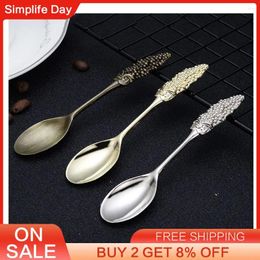 Coffee Scoops Mixing Spoon Crafts A Variety Of Shapes Ice Cream Kitchen Utensils Dessert Creative Zinc Alloy Cake Retro