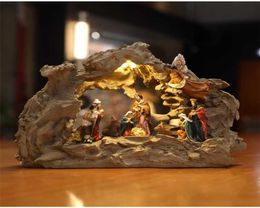 Zayton Nativity Scene SET Christmas Gift Holy Family Statue Christ Jesus Mary Joseph Catholic Figurine Xmas Ornament Home Decor 223472813