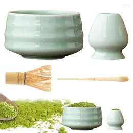 Teaware Sets Japanese Matcha Set Whisk 4pcs Accessories For Tea Ceremony Lovers Beginners