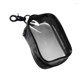 Storage Bags Clear Keychain-Attached Pouch Purse Multifunctional Dustproof Charging Cable For Organizing
