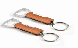 Corkscrew Opener Idea Personalised Beer Bar Wooden Handle Bottle Opener Wedding Gift Support Logo Custom DHL 6972162