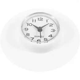 Wall Clocks Bathroom Cup Clock Decor Waterproof Vintage Shower With