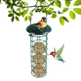 Other Bird Supplies Feeders For Outdoors Suet Birdfeeder Wild Metal Fat Ball Feeder Yard Fence Bracket Branch