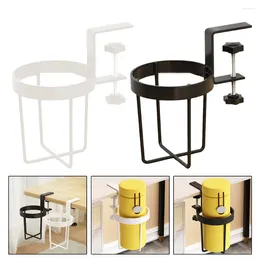 Tea Trays Table Cup Holder Stainless Steel Desktop Mug Rack Bottle Tray Clip On Horizontal Vertical Mount With A Non-slip Mat