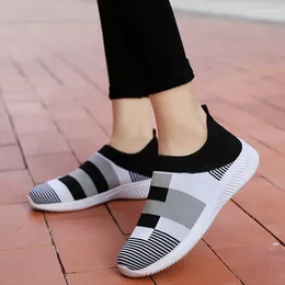 Fitness Shoes Spring Women Loafers Casual Sneakers Fashion Slip-On Woman Trend Flats Female Sock