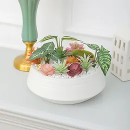 Decorative Flowers 12PCS Simulated Plant Accessories Combination For Home Living Room Office And El Indoor Potted Decorations