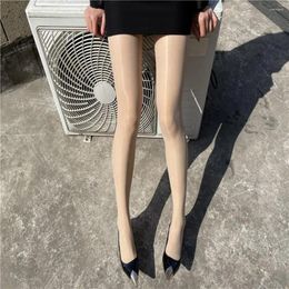 Women Socks Trendy Lady Stockings Fine Sewing Anti Hook Stretchy Sexy Ultra-thin Slim Pantyhose Beautiful Legs