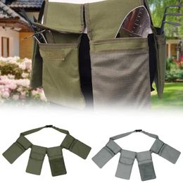Storage Bags Garden Tool Belt Pouch Waterproof Canvas 4 Pockets Utility Apron Organizer For Men And Women Ideal Carpentry