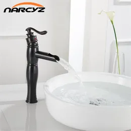 Bathroom Sink Faucets Bronze Black Faucet Cold And Water Tap Single Handle Vintage America Style Fashion B537