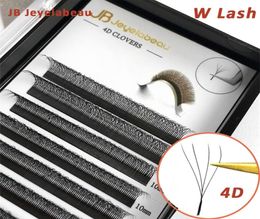 3D 4D W Shaped Lashes Easy Fan Eyelash Extensions Wholes YY Premade Volume 12 Rows Faux Cils W Natural Soft Lash Supply 2206161948179