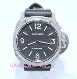 Fashion luxury Penarrei watch designer Base 44mm manually wound steel mens PAM 112 sold as is