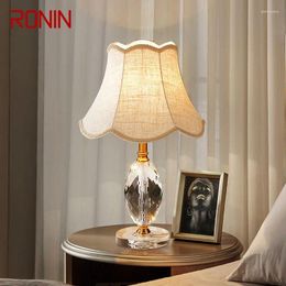 Table Lamps RONIN Modern Dimming Lamp LED Creative Crystal Desk Light With Remote Control For Home Living Room Bedroom Decor