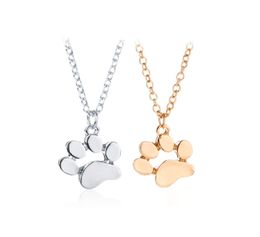 2019 New Tassut Cat Dog Paw Print Animal Necklace Women Jewellery Cute Pug Delicate Statement Necklace Set Gift N1911998590