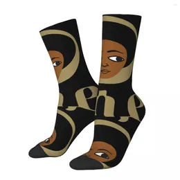 Men's Socks Hip Hop Retro Amharic Eritrea Crazy Compression Unisex Ethiopian Cross Art Ethiopia Street Style Pattern Crew Sock