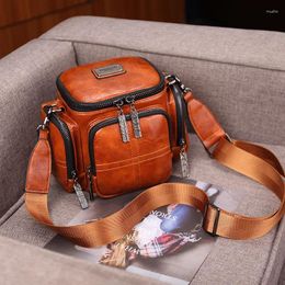 Shoulder Bags 2024 Fashion Women Multifunctional Camera Bag Pu Leather Large Capacity Solid Colour Crossbody