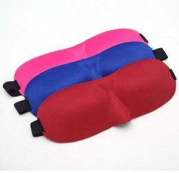 3D Portable Eye Mask Soft Travel Sleep Rest Aid Cover Patch Sleeping Case 9 Colours Blindfold Shade health care to shield the light9077477