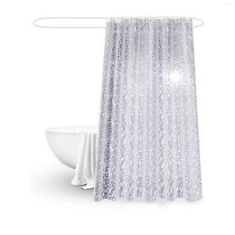 Shower Curtains Translucent PEVA Bathroom Curtain Waterproof Mildew Protection Easy Installation Wide Application