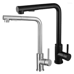 Kitchen Faucets Modern Tap With Extendable Shower Head & 360 Swivels Convenient Wall Mounted Faucet For Flexible Water