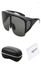 Sunglasses Agstum Mens Womens Wraparound Goggles Polarised Fishing Driving Glasses Flip Up Fit Over SunglassesSunglasses6612265