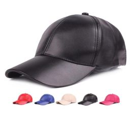 For Men Snapback Women Golf Hat Black White Red Baseball Cap PU Leather Strap Caps Custom Bone Trucker Hats90999214713536