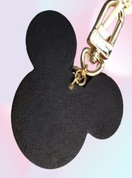 Cute Mouse Designer Key Rings with Bow Keychain PU Leather Animal Car Keyrings Keychains Holder Fashion Keyring18663153322532