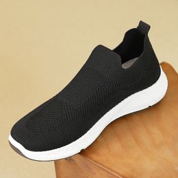 Men's Women's Everyday Sneakers Solid Colour Design Black White Blue Red Slips on Men's Sneakers Gai 024