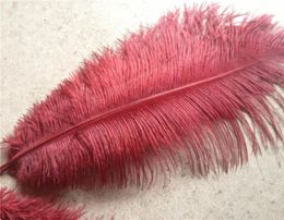 100pcslot 1618inch burgundy Ostrich Feather plume wine color for wedding centerpiece decor event party supplies de2110413