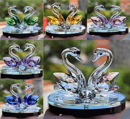 Crystal Glass Animal Figurines Paperweight Feng Shui Crafts Figurine Art & collection For Home Wedding Decor Kids Gifts7032586