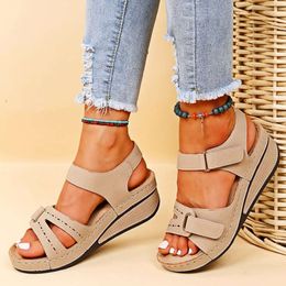 Wedge Sandals Women Summer Light Roman Sandal Non-Slip Beach Shoes Open Toe Flat Comfy Casual Platform Sandalias Mujer