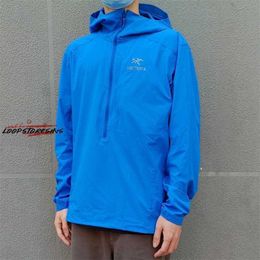 Waterproof Shell Jackets Breathable Windproof Hooded Jacket Soft Shell Assessment Suit Men Ultra Light Windproof Gamma Sl Anorak Y4X3