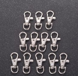 Silver Lobster Swivel Clasp Key Ring Clip 4mm Jewellery Findings Metal Split Ring Clip Hook Keyring Buckle Clasp Key Chain3380769