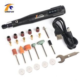 Dremel Tool Mini Electric Engraving Pen Carving Tool With Polishing Accessories 15000RPM Polish Sanding Tool Set Kit T20032531224487593