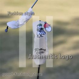 Fashion Designer Other Golf Products Beige and Green Fisherman Hat Golf Club #1 #3 #5 Wood Headcovers Driver Fairway Woods Cover PU Leather Head Covers Golf Putter 630