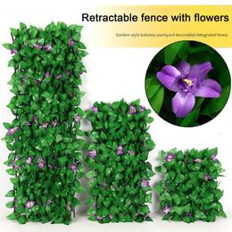 Decorative Flowers Artificial Hedge Privacy Screen Uv-resistant Ivy Fence Greenery Wall For Garden Enthusiasts Faux Outdoor