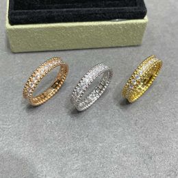 Jewelry master designs high quality rings Bead Ring for Women Gold 18K Rose Narrow with common vanly