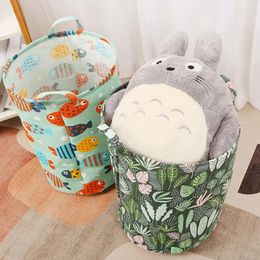 Laundry Bags Dirty Basket Portable Cotton And Linen Clothing Home Storage Bag Foldable Baskets For Bedroom Garden