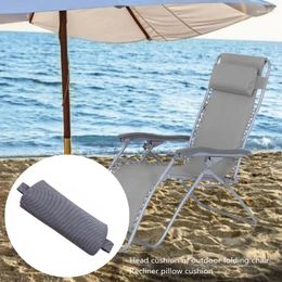 Pillow Recliner Neck Breathable Outdoor Folding Lounge Chairs Headrest Cervical Support Relief Alleviates Stiffness