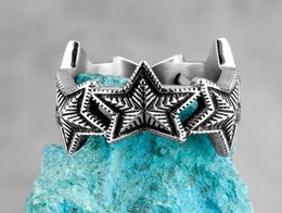 Starry Night Little Stars Stainless Steel Women Men Rings For Girl Boyfriend Lovers Couple Jewellery Creativity Gift Whole Clust3773699