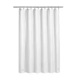 Shower Curtains Waterproof White Curtain Liner PEVA Lightweight Plastic With 3 Magnets For Bathroom 72" X72"