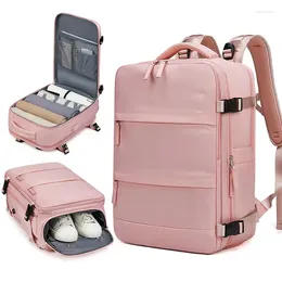 Backpack Women Laptop 17 Inch Teenage Girl USB Charging School Independent Shoe Bag Outdoor Travel Waterproof Backpacks